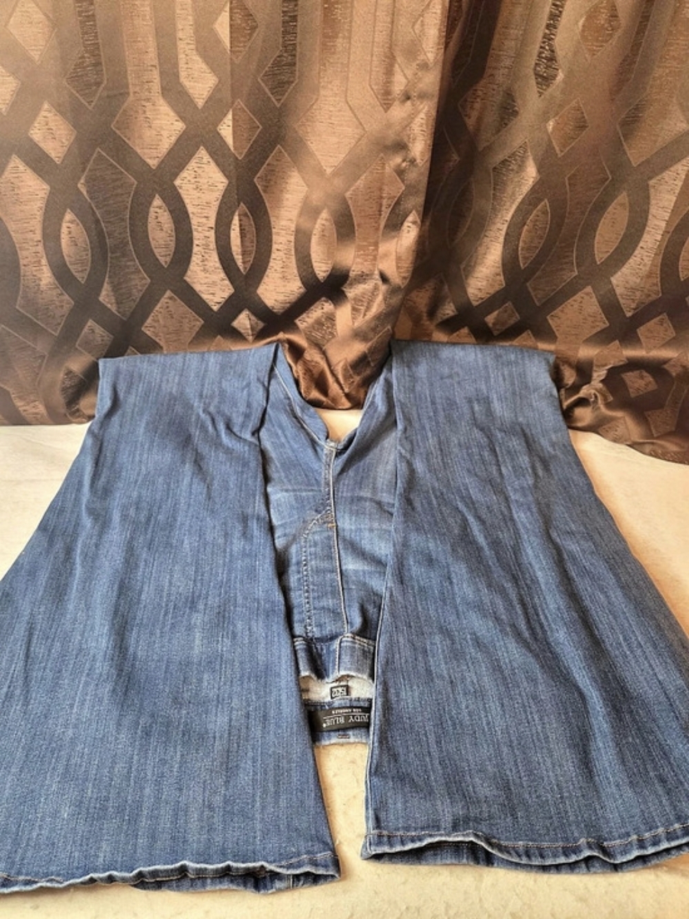 Judy Blue Pull On Super Flare Jeans Waist 15/32 - Picture 13 of 15